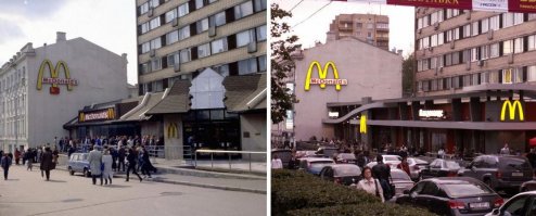 Автомобильная Москва в апреле 1991 года