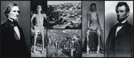 Я бы добавил:

Немногие знают, что именно США – родина первых в мире лагерей смерти, появившихся в Северной Америке во время гражданской войны между Севером и Югом. Сторонники Авраама Линкольна, как бы ни пытались их обелить, являли  не меньшую жестокость, чем сторонники Джефферсона Дэвиса.

Поскольку историю пишут победители, то события, связанные с ужасами «Андерсонвилля», организованного южанами для содержания федералов, получили огласку, а ужасы 11-ти концлагерей (в том числе – лагерь «Дуглас»), организованных северянами для содержания конфедератов, были преданы забвению. Молчание длилось 130 лет, и только в конце XX века начались расследования историков, которые подняли старые архивы и обнародовали документы, связанные с концентрационным лагерем «Дуглас».

США – родина первых в мире лагерей смерти
Федеральный концентрационный лагерь "Дуглас" был создан в феврале 1862 года у озера Мичиган, недалеко от Чикаго. В лагере содержались как пленные конфедераты-военные, так и просто гражданские лица с территорий южных штатов. Условия содержания заключенных в «Дугласе» были ужасающими. Полвека спустя автрийцы в Талергофе и Терезине устроили тоже самое для русских Галиции.

 

 

Мизерные продовольственные пайки удерживались за малейшие проступки, вследствие чего заключённые голодали. В перенаселённом, лишённом медикаментов лагере десятки тысяч заключённых (у которых не было даже чем накрыться) жили в драных палатках в любое время года, и люди погибали от холода.

 

 

США – родина первых в мире лагерей смертиПо свидетельствам очевидцев, за попытку побега заключённых закалывали штыками; за нарушения и провинности наказания, применявшиеся в лагере «Дуглас», поражают своей жестокостью:
«В холодное время охранники заставляли провинившихся снимать штаны и садиться на снег или мёрзлый грунт, держа в таком положении по много часов.

Порка ремнями с металлическими пряжками. По свидетельствам современников, часто пороли до тех пор, пока металлические края пряжек не просекали кожу и мышцы до костей.

Заключённого ставили босыми ногами в снег на несколько часов. Охранники следили, чтобы заключённый не двигался. Об этом можно было судить по следам на снегу. Многие после подобного наказания оставались без пальцев, поскольку отмораживали их. Если человек переминался или сходил с места — его дополнительно к наказанию стоянием в снегу подвергали порке.

Если человек слишком медленно реагировал на команду подъёма, его подвешивали на несколько часов за ноги. Так же в качестве наказания заключённых заставляли стоять в согнутом состоянии, головой вниз, на прямых ногах, пока из носа не начинала бежать кровь, а прилитие крови к глазным яблокам не заставляла заключённого кричать от боли.

Большие группы заключённых (по несколько десятков человек) запирались в маленькой комнате в 10 квадратных футов, с очень маленьким окном.

Ещё одно наказание — "езда на муле". Около ворот, высоко от земли, была установлена рама, на которую клался узкий брус. На этот брус верхом сажали заключённого и держали там до тех пор, пока он не терял сознание и не падал. Иногда наказание разнообразили, добавляя "шпоры": привязывая к ногам наказуемого вёдра с песком.

Это не полный перечень, но для создания общего впечатления достаточно.

Учёт заключённым в лагере "Дуглас" с самого начала практически не вёлся и существует мнение, что много конфедератов, которые "пропали без вести", на самом деле погибли в этом лагере и были захоронены неизвестно где, так как могилы тоже не учитывались. Часть умерших заключённых были погребены в болотистой почве, и поэтому никаких следов могил найти невозможно.

Согласно истории лагеря "Дуглас", около 12 000 заключенных пережили суровые зимы 1862 и 1863, когда температура падала ниже нуля. От 1400 до 1700 человек погибло в этот же период, но только 615 можно было пересчитать в братской могиле недалеко от лагеря. От 700 до 1000 человек просто исчезли.

К 1 декабря 1866 года можно было отыскать только 1 402 могилы (из учтённых ранее 2 968 могил). Около 2 000 человек и по сей день считаются пропавшими без вести. Сколько конфедератов на самом деле прошло через лагерь "Дуглас" – неизвестно».
Уровень смертности в «Дугласе» превысил «показатель» «Андерсовилля», да и лагерь «Андерсонвилль» был организован южанами значительно позднее «Дугласа» – в марте 1864 года и про жестокости, творимыми конфедератами над заключёнными в этом концлагере, написано достаточно много…

США – родина первых в мире лагерей смерти
16-акровая тюрьма открылась в Андерсонвилле, штат Джорджия, в феврале 1864 г. Предполагаемая вместимость составляла около 10 тысяч заключенных. К июню количество людей подскочило в два раза. "Место оказалось так забито, что яблоку негде упасть", писал один несчастный военнопленный. Конфедераты быстро достроили необходимые здания на дополнительных десяти акрах, но тюрьма все еще была переполнена и не хватало ресурсов. Особенно ценилась еда; стандартный дневной паек состоял из куска кукурузного хлеба и никчемного куска свинины, продукты часто выдавали уже испорченными. "Это не что иное — как место Голода,позор для любого правительства", — писал тот же заключенный.

США – родина первых в мире лагерей смерти
 

США – родина первых в мире лагерей смерти
Многим военнопленным не хватало банальной крыши над головой и одежды, чтобы защититься от стихий. "Многие разрывали на лоскутья свое нижнее белье, рубашки, подштанники и тому подобное, сшивали это все вместе и им удавалось сделать для себя кое-какой приют", рассказывал заключенный. Не смотря на свирепствующие болезни, такие как цинга и гангрена, лекарства сюда почти не поставляли. "Хватало в избытке и открытых ран, которые гноились и кишели личинками", — писал заключенный капитан Союза.
Военнопленные не просто умирали от болезней: их еще и убивали, если они пересекали "линию смерти" — линию деревянных столбов в 19-и футах от острог. Те, кто заходил за эту грань, подлежали расстрелу часовыми. Некоторые люди, отчаянно пытающиеся положить конец их страданиям, осознанно переступали эту линию.