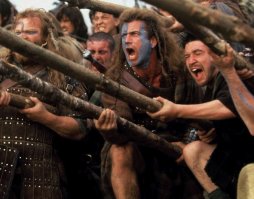 Как по мне - "Храброе сердце" на первом месте! и пусть это даже не телесериал)