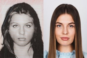 Эти две, на паспортах выглядят гораздо лучше.