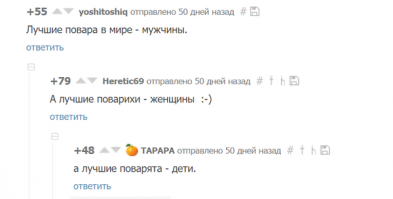 Недавно в каком "жрачном" шоу видел Борю Моисеева в роли... Вот только непонятно в какой: то ли в роли повара, то ли в роли поварихи... Как всё же правильно это назвать?