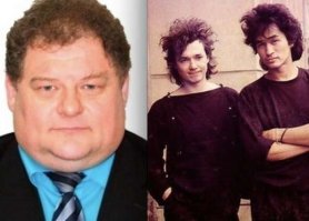 С Цоем вообще-то на фото Тихомиров, басист "Кино"! Автор - мудак, как и это эржэдэшное свиное рыло!!!