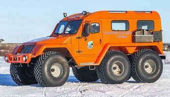 Прочитал пост, впечатление от этого аппарата удручающее... "Вездеход" за 4 млн рублей(!!!) с ручной коробкой от ВАЗ2110, управляется какими-то непонятными рычагами, скорость по шоссе 45 км/ч, полезной нагрузки минимум... Это шутка!? 
В 1942 году (74 года назад!!!) в Германии был изобретен Schwimmwagen (Швиммваген) - плавающий полноприводный автомобиль повышенной проходимости. 
Его характеристики, просто для сравнения: 
- Скорость по шоссе до 80 км/ч
- Скорость на воде до 10 км/ч
- Запас хода по шоссе 520 км
Это 1942 год... И управлялся он рулём, а не рычагами, как трактор)) 
Для 2016 года этот ШЕРП - просто беспонтовый отстой, по невероятно завышенной цене!!! 
Из современных отечественных плавающих вездеходов в миллион раз удачнее вездеход Трэкол-39294.