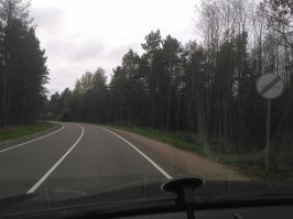 по дороге на дачу. Ремонт дороги делали в 15 году