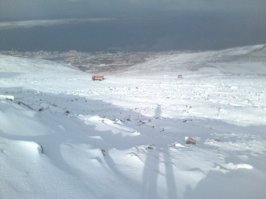 Ну вот например сентябрь 2016, сопка над Певеком... Прошу прощения за качество, снимал на телефон, т.к машина не взобралась и пришлось пешком туда взбираться....