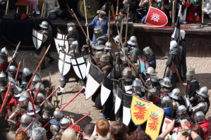 Х.уйню не городи, а?

"Запрещены любители средневековья"(с) 
Чё, ПРАВДА?! 
Пара фоточек ЗАПРЕЩЕННОГО Средневековья: Турнир в Выборгском замке. 2016-й год.
Такой запрещенный (ну, Влад Брежнев же пи.здеть не станет?!), что аж государство бабла отвалило на его проведение. Наверняка, для того отвалило, чтоб собрать в одном месте всех любителей запрещённого продукта, и повязать их разом?