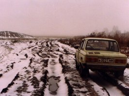 Обычный легковой автомобиль с дикой проходимостью.