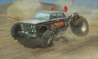 Концептуальный автомобильный арт от Кайзала Салима