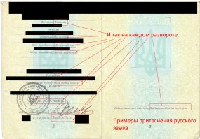 Сказки о чем? О том, что в украинском паспорте все продублировано на русском?