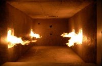Вставить в эти отверстия газовые форсунки и запалить!