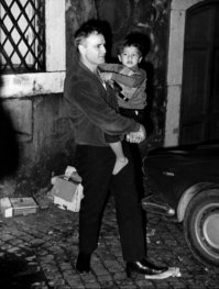 Марлон Брандо с сыном