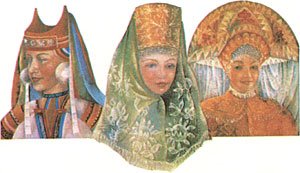 да ладно, головной убор вполне себе классический, платок называется :)