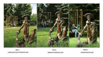 разное фокусное у объективов, старая фото снята на 300мм, свежая на 35 мм  (примерно). высокий дом с пристройкой, просто не попал в кадр и виден следующий пятиэтажный. по столбам видно.