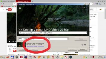 4K Костер у реки. UHD Video 2160p