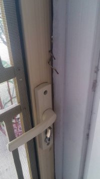 вот так взломав входную дверь, ужасный монстр ворвался в дом.