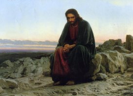 Иван Николаевич Крамской. Третьяковская галерея. "Христос в пустыне"
От этой картины невозможно отойти.