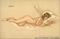 Женщины на старинных открытках