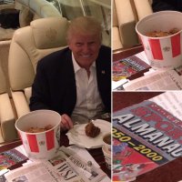 В каждой шутке есть доля шутки. Тот альманах-то у Трампа.