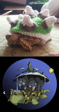 идея хорошая, и черепахену (наверное), приятно.
но! не соответствует общей концепции! :)