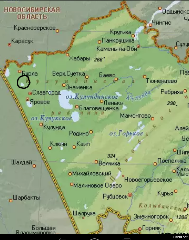 Карта яровое алтайский