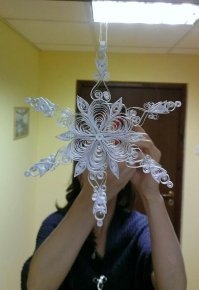 Вот наша красота (квиллинг).