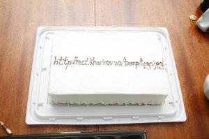 Заказали торт, изображение передали по ссылке: