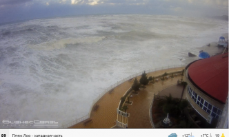 Не видно волнорезов, может и нет, далеко от центра. Волнорезы делали в советское время. Тогда Лоо маленькой деревушкой были. При капитализме пока не заморачивались.