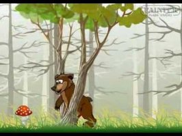 Голова белого медведя застряла в костях кита