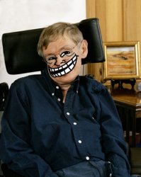 ...Мы придумали технологии, которые позволят нам уничтожить нашу планету — сказал Хокинг голосом робота.