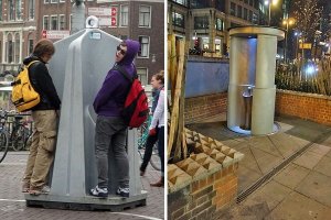 Лучше бы в машине сартир установили. А то в такой городской, ходить что-то не по себе.
Источник: