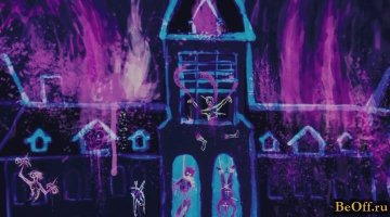Дитя тьмы посмотрите, там девочка такие картины очень неплохо рисовала )))