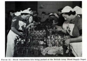 Если бы Вы были внимательней, то заметили бы, что я привел цитату из Вашего высказывания, безапелляционно утверждающего, что "тогда не было пластмасс".

Если бы Вы были ещё более внимательней, то заметили бы, что в Вашем сообщении нет словосочетаний "советская медицина", "отставание СССР", "технологии", "производство пластиков".

А если бы Вы были совсем уж внимательны, то заметили бы, что на снимке Валерия Фаминского запечатлено переливание крови из стеклянной ампулы, следовательно, в 1945-м году пластмассы не играли никакой роли при переливании крови, и умничать не пришлось бы.

Кстати, иностранные военные медики так же широко применяли стеклянные емкости для переливания крови.