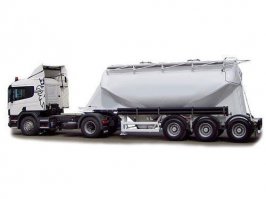 Это миксер или, по- другому, бетономешалка. Вот цементовоз: