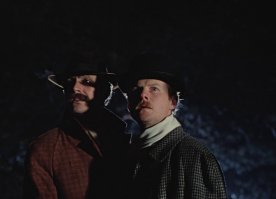 Там вообще в этой серии нагнетание неслабое. А собака Баскервилей?