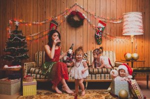 Судя по тому что мать заливается, следующему НГ их будет четверо)))