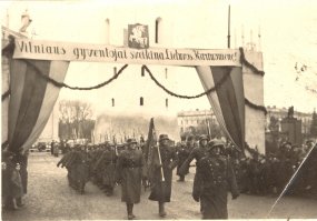 Совместный советско-литовский парад по случаю освобождения Вильнюса от поляков. 1939 год.