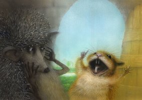 Видно автор никогда деда мороза не вызывал. Мешок бутафорский. Подарок для чада родители передт дед морозу незаметно в коридоре. Кот с лампой на такую хрень даже не придёт.