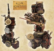 Для дам электронная сигарета в стиле стимпанк.