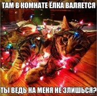 Миссия выполнена! Коты против новогодних ёлок
