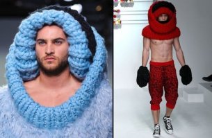 бабуля вязала носок внуку и психанула? ))))