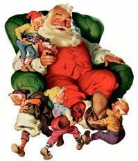 Гномы доливают Санта Клаусу колу в виски!