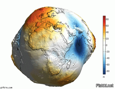 Если быть совсем точным, то форма Земли даже не сфероид, а геоид неправильной формы/