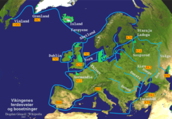 Какие сказки? У скандинавов полно музеев, историков и найдено куча поселений викингов:) Просто викинги были датские, шведские и норвежские. На Русь и Прибалтику нападали шведские (свеи), норвежские (норманны)- открыли Исландию, Гренландию и даже доплыли до Канады. Даны (датские)- резали и грабили Европу.