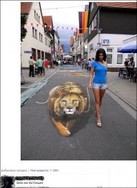 Фотошоп однозначно, даже у нарисованного льва есть тень)