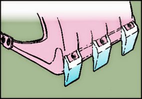 Близко но не совсем. Это "зуб" для спецковша, которым например уголь добывают. Алюминевый чтобы уменьшить риск искрения и возгораний/взрывов.