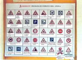 Правила для безопасности на подобную тему в Анголе немного более наглядные. Хотя последствия  их нарушение - смерть.