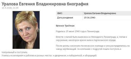 Вообще-то, это Уралова (Трейтман) Евгения Владимировна. Тоже актриса, но не Сайко!
