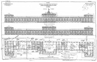 Псковский вокзал. Чертёж 1860г.