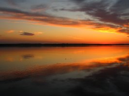 Берег Камы в Перми. Вечера.