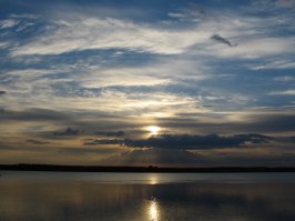 Берег Камы в Перми. Вечера.